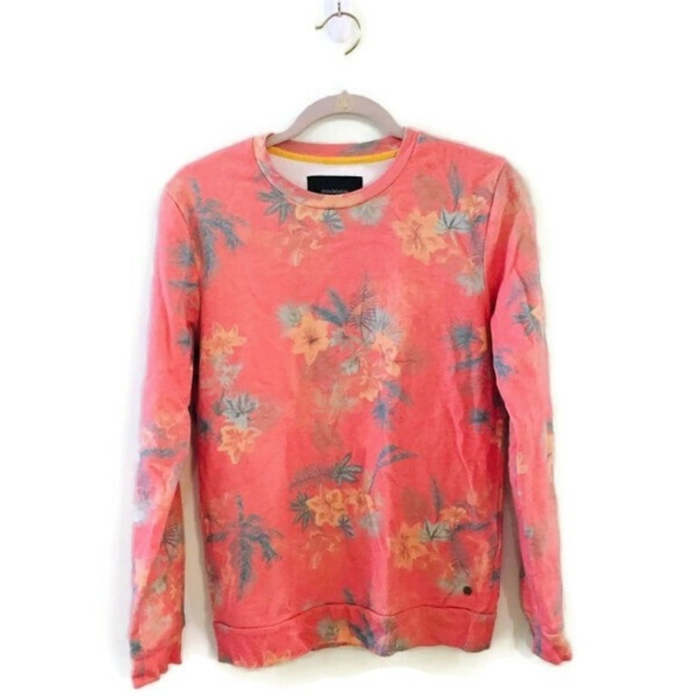 BONOBO JEANS Tropical floral pullover sweatshirt